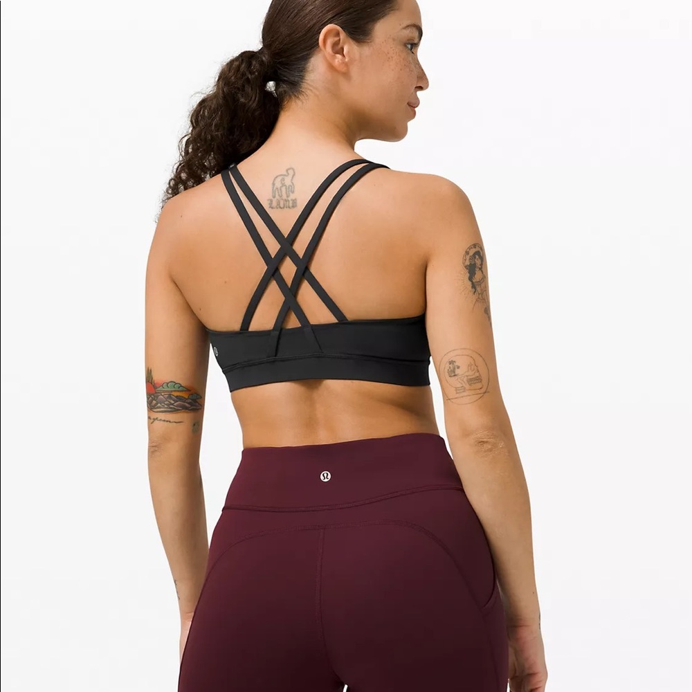 Lululemon Energy Sports Bra - Black - Size 4